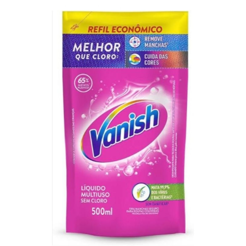COD 7937 TIRA MANCHAS GEL 500 ML VANISH ROSA SACHE
